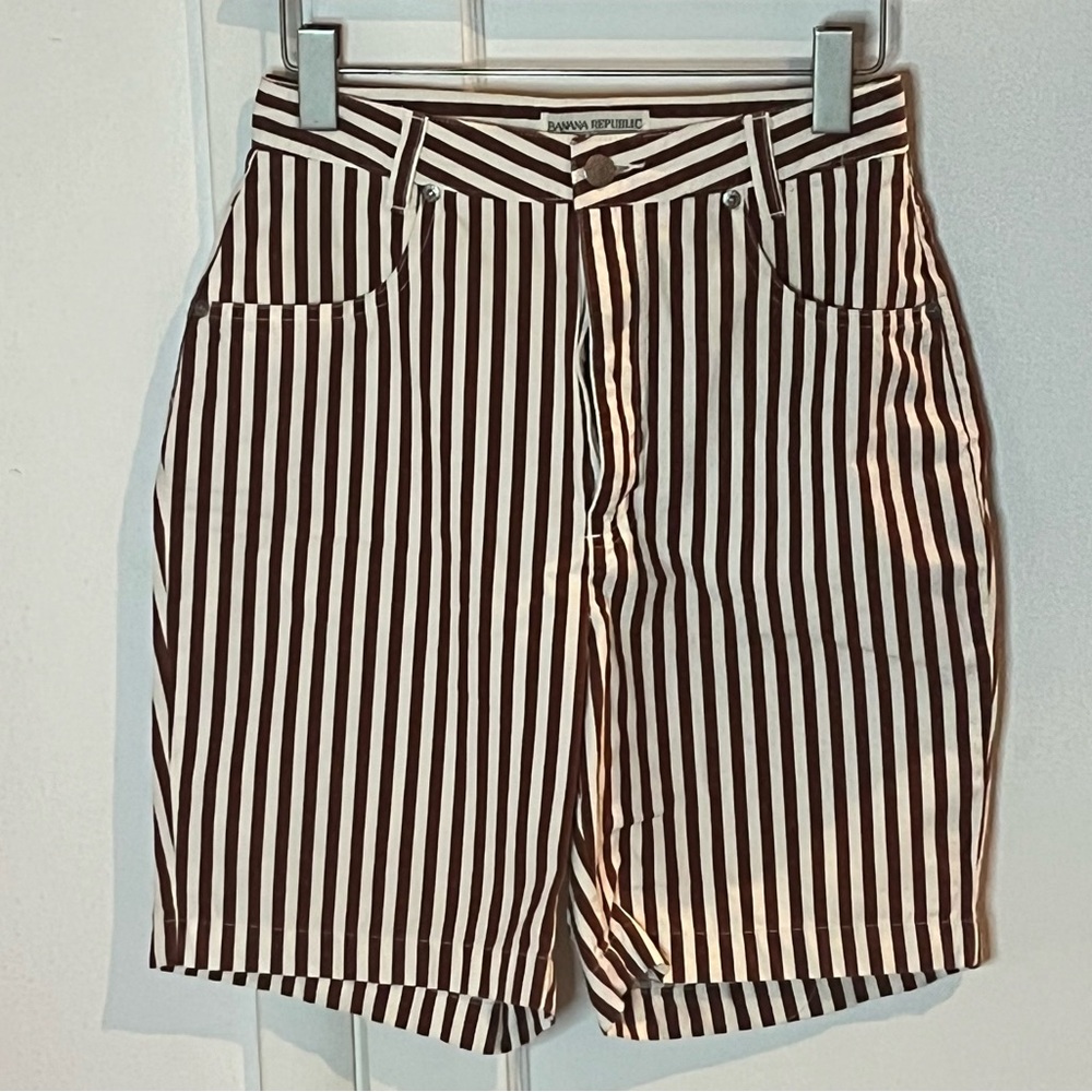 Vintage 1980s Banana Republic striped shorts